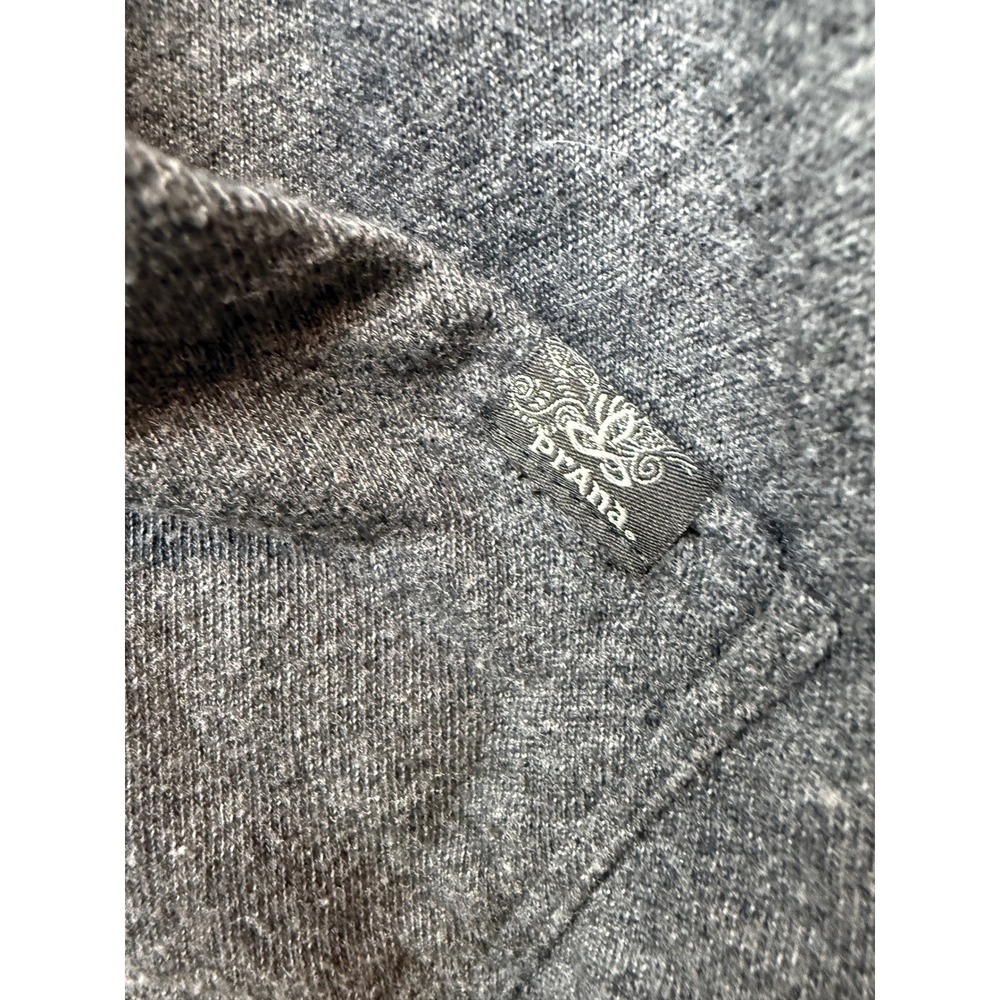 Prana Gray Open Front Cardigan Sweater Pockets Relaxed Fit Womens Small - Picture 3 of 4
